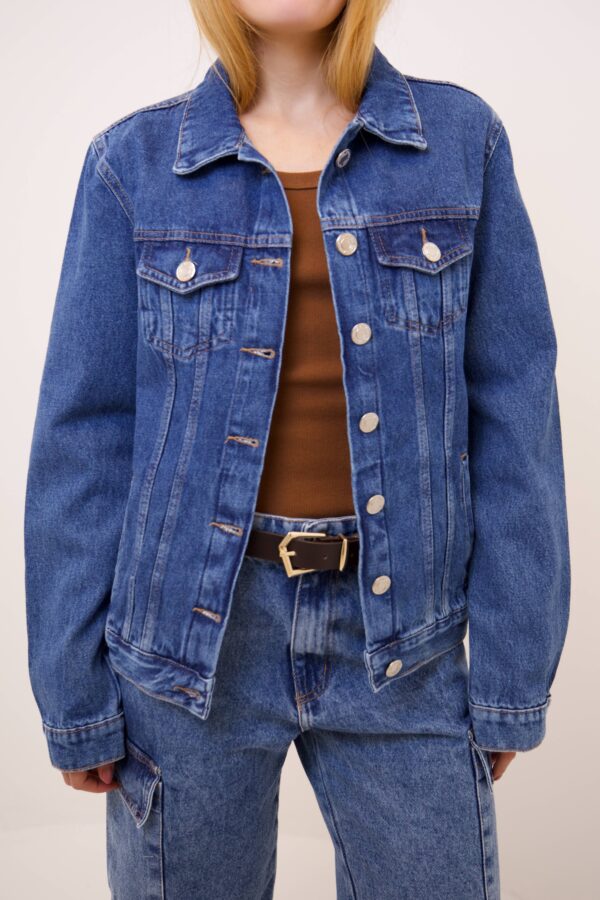 Jaqueta Jeans Médio - Imagem 2