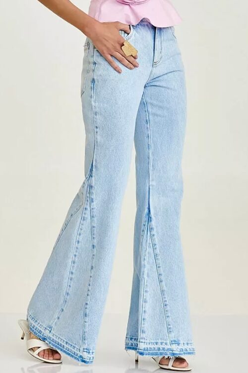 Calça Jeans Claro Flare