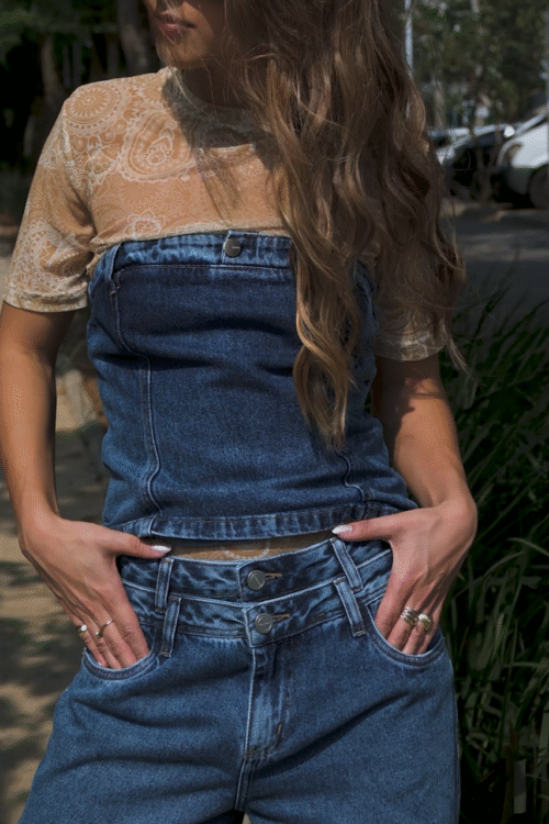 Calça Jeans Cós Duplo