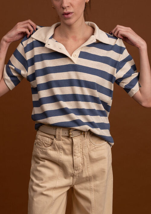 Blusa listras Bruna - Azul