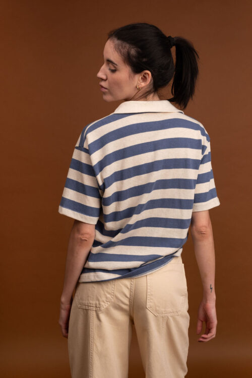 Blusa listras Bruna - Azul