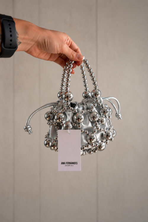 Bolsa Bordada Prata